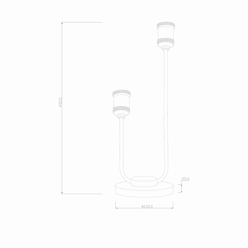 Stolna lampa Amarillo PT-2050T skica