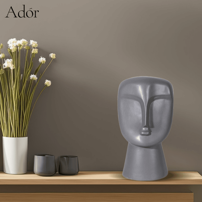 Figura ukras Herti AD-0306C siva u sobi