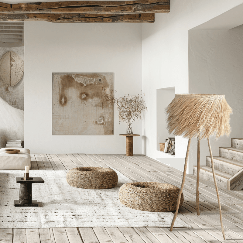 Podna lampa Rockwood ML-2436-1F u sobi