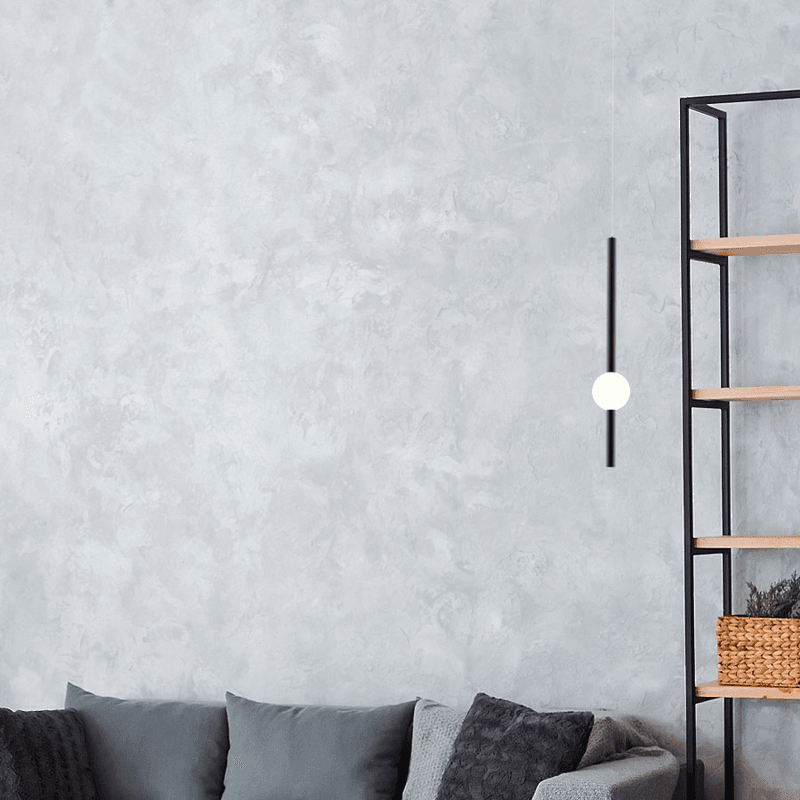 Visilica Manhattan MSL-2706-01P crna+bijela u sobi