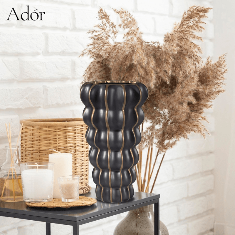 Vaza Albert AD-04017213CJ crna na stočiću