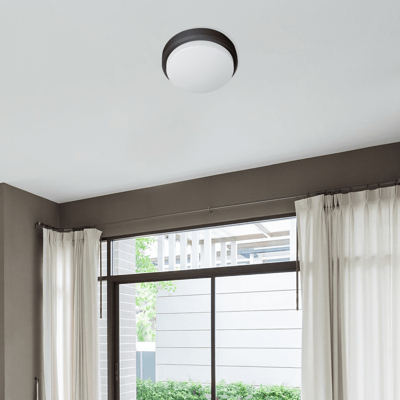 Plafonjera LED CL ML09G-190Y crna u sobi