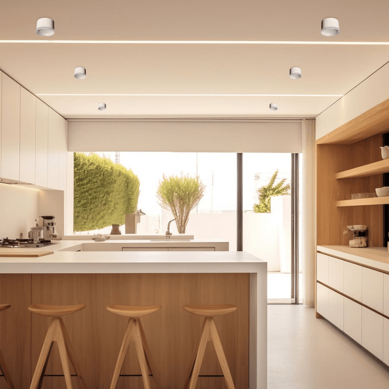 Downlight Bensel ML-5350C bijeli u kuhinji