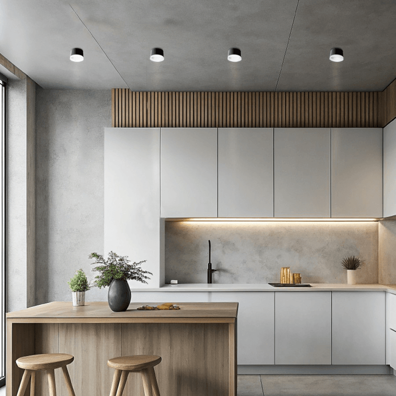 Downlight Bensel ML-5350C crni u kuhinji