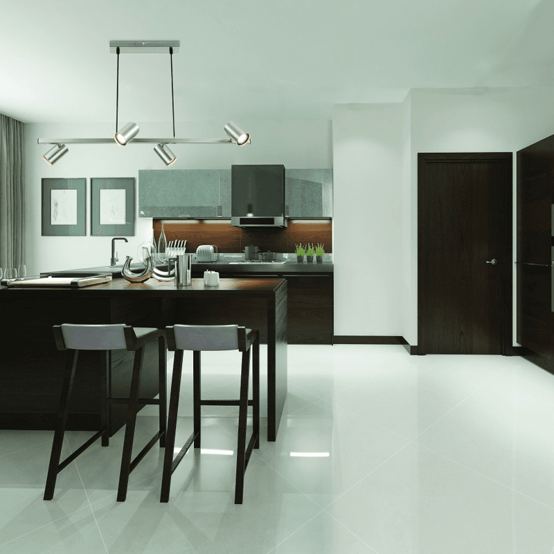 Luster Berlin ML-3010-04 sivi u trpezariji