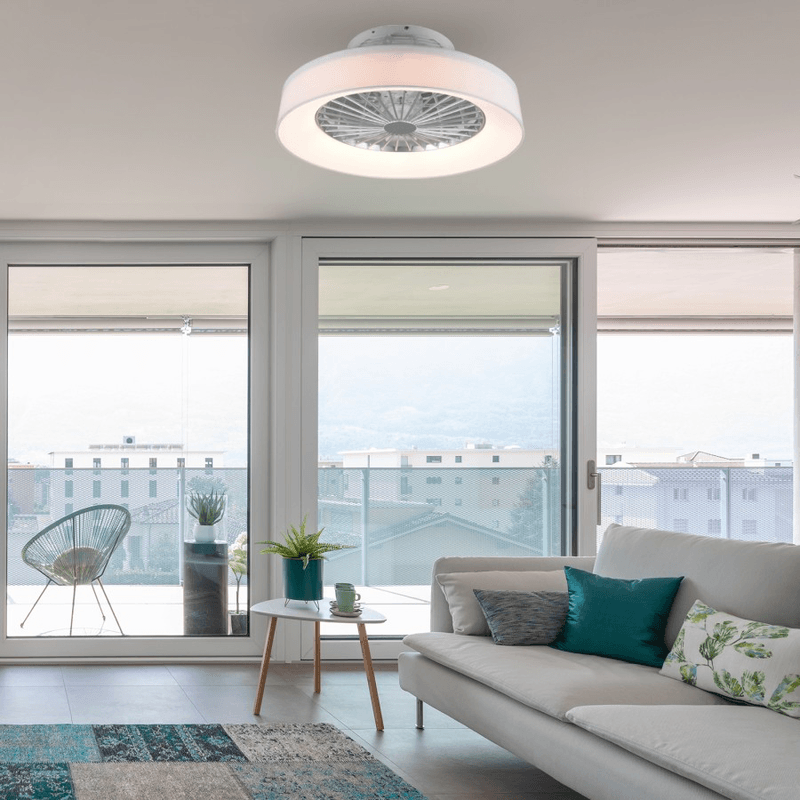 Plafonjera LED sa ventilatorom Morant ML-090303 30W u dnevnoj sobi