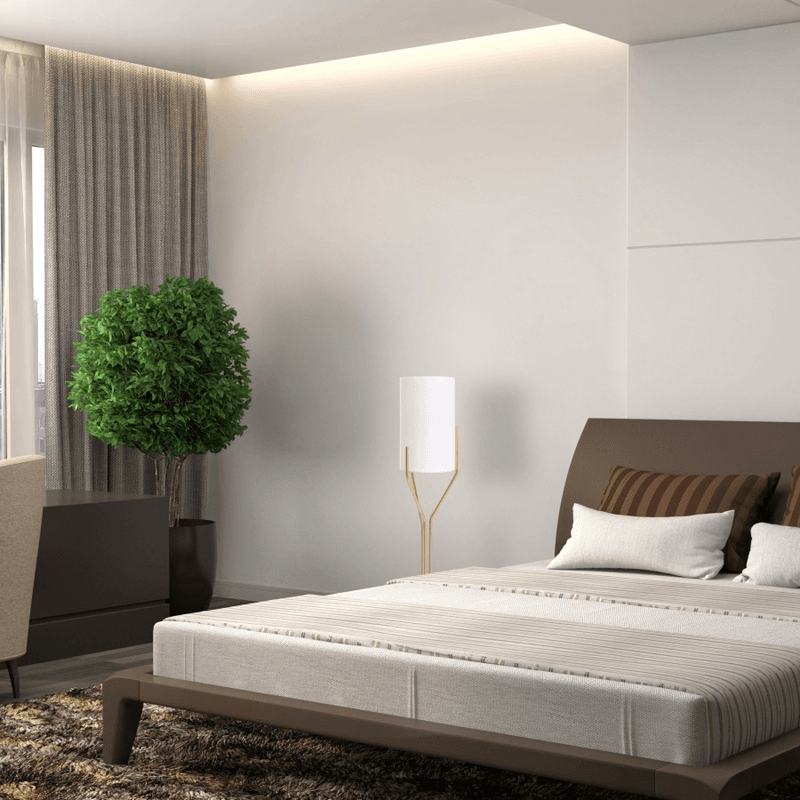 Podna lampa Lerida MSL-0032-1750 u spavaćoj sobi