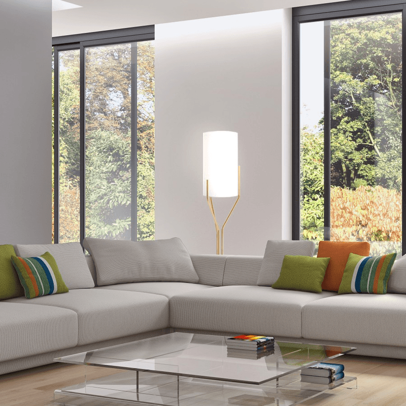 Podna lampa Lerida MSL-0032-1750 u dnevnoj sobi