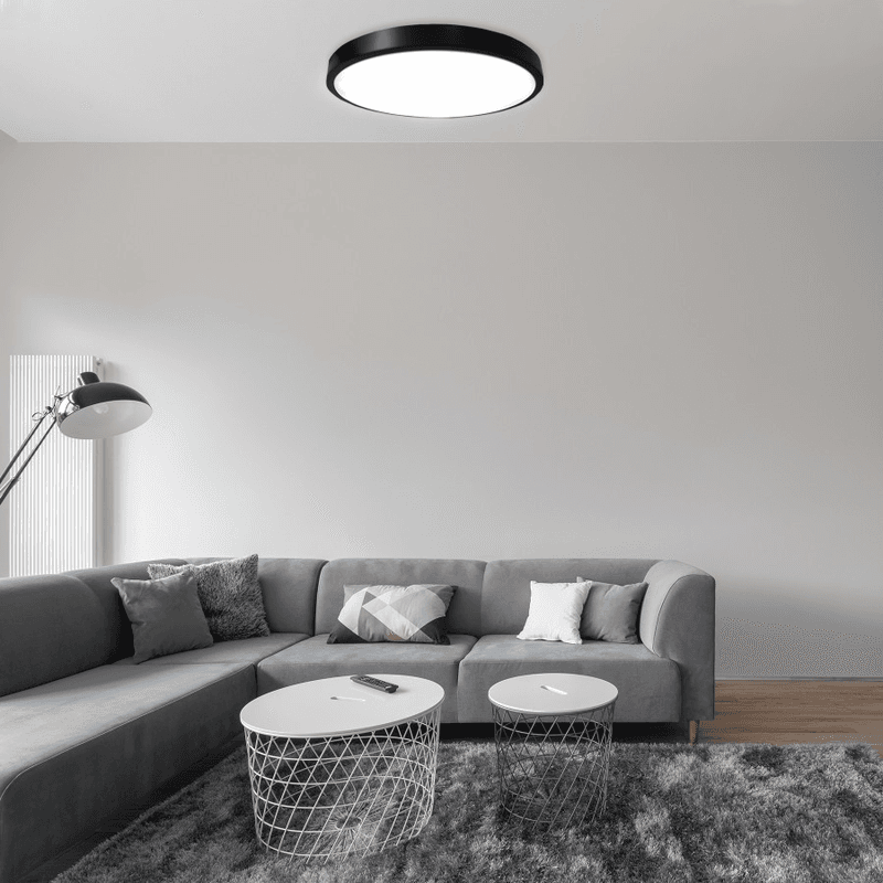 Plafonjera LED Arteya IP44 u dnevnoj sobi