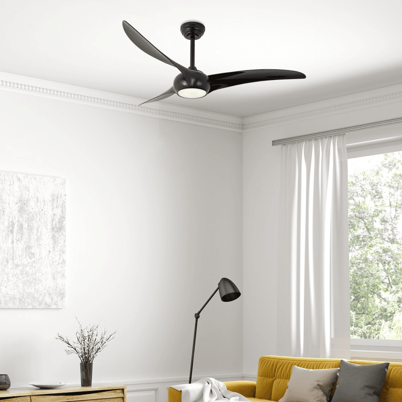 Luster LED sa ventilatorom Charles ML-191224 crni u sobi