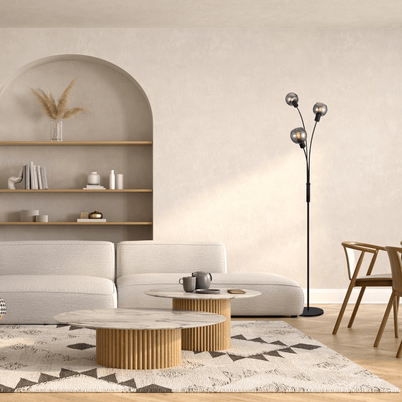 Podna lampa Berkley ML-13954-3F u sobi