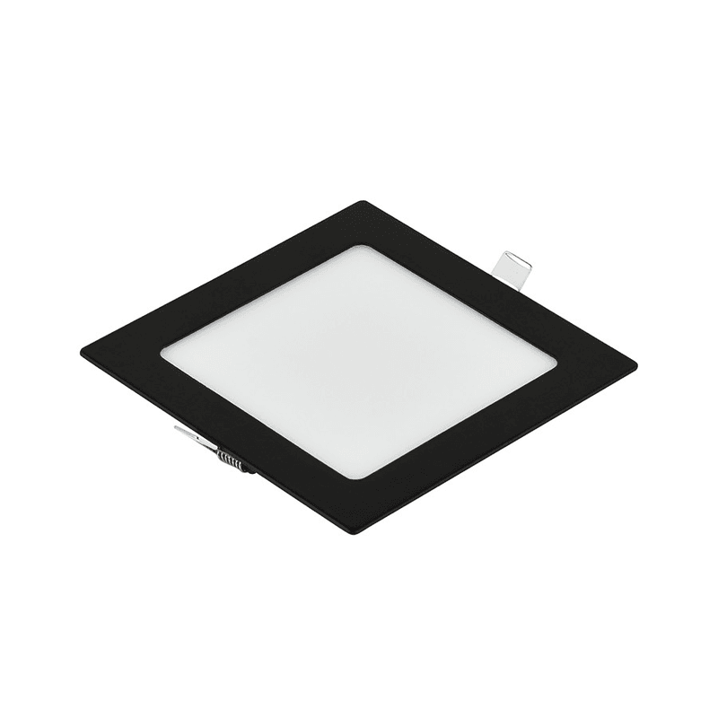 LED panel E-light 18W kvadratni ugradni 4000K crni