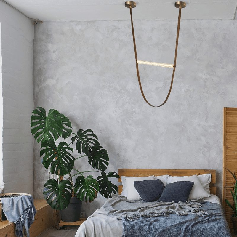 Visilica LED Cynthia MSL-3209-P-S u spavaćoj sobi